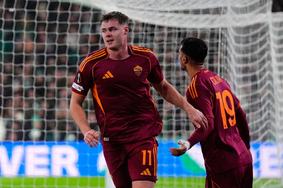 AS Roma's Evan Ferguson